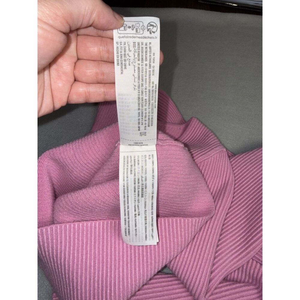 Y2K Abercrombie and Fitch Pink Long Sleeve Crop Top Size XS - Picture 6 of 11